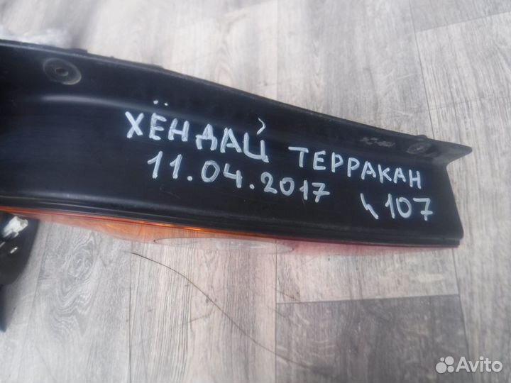 Фонарь левый №107 hyundai Terracan 2003