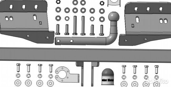 Фаркоп Hyundai ix35, Kia Sportage 2010-2015