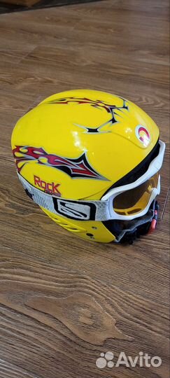 Шлем горнолыжный детский с очками