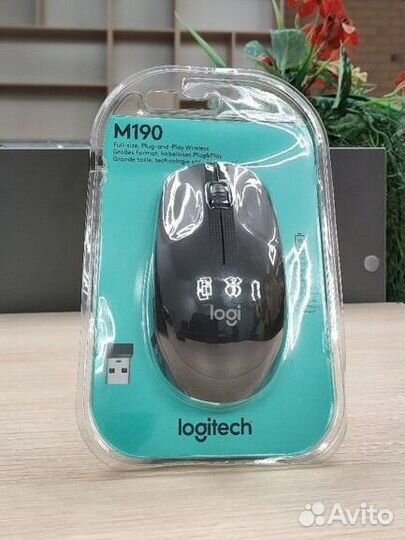 Беспроводная мышь Logitech M190 Charcoal