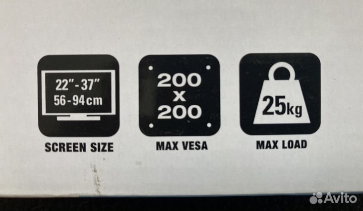 Плоский кронштейн для средних ЖК телевизоров