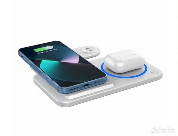 Беспроводное зарядное устройство 3 в 1 премиум