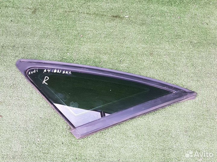 Стекло кузовное глухое форточка правое Audi A4