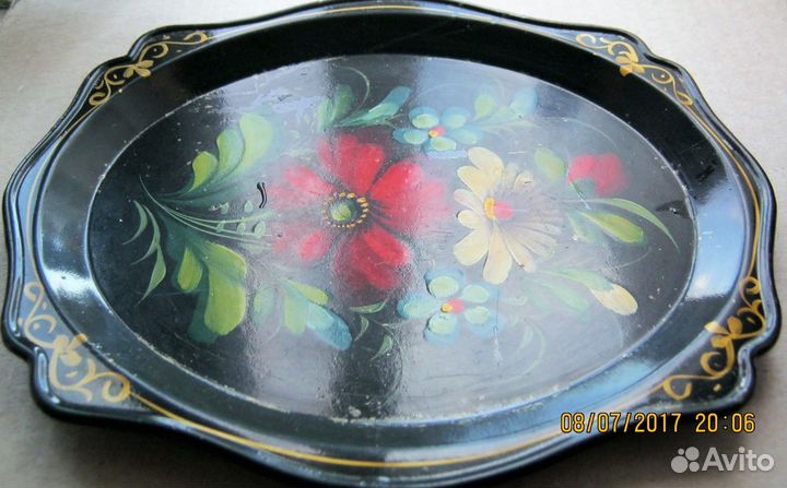 Поднос Жостово. Пепельница