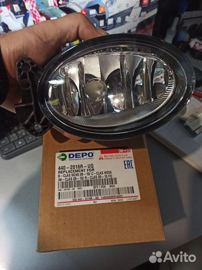 Фара птф R mercedes W164/W169/46 4402016RUQ Depo