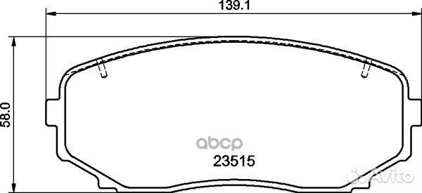 Колодки тормозные дисковые Strong Ceramic пер