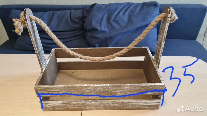 Корзина деревянная для букетов набора декора