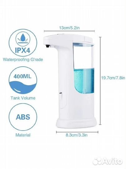 Сенсорный, дозатор жидкого мыла, диспенсер, новый