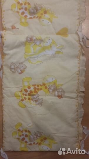 Балдахин новый, бортики мягкие в кроватку