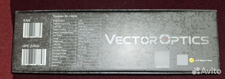 Прицел VectorOptics Forester JR 1-4x24 SFP
