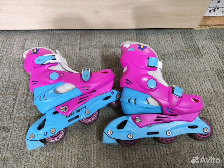 Роликовые коньки детские раздвижные 33 36
