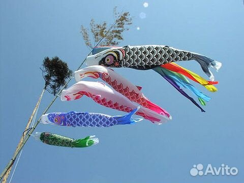 Ветроуказатели -Койнобори - японские карпы, Флюгер