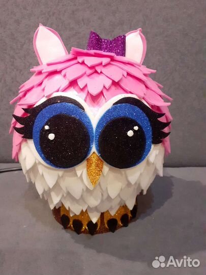 Совушка ночник ручной работы
