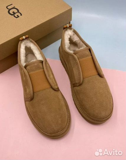 Ботинки мужские короткие с резинкой ugg с мехом