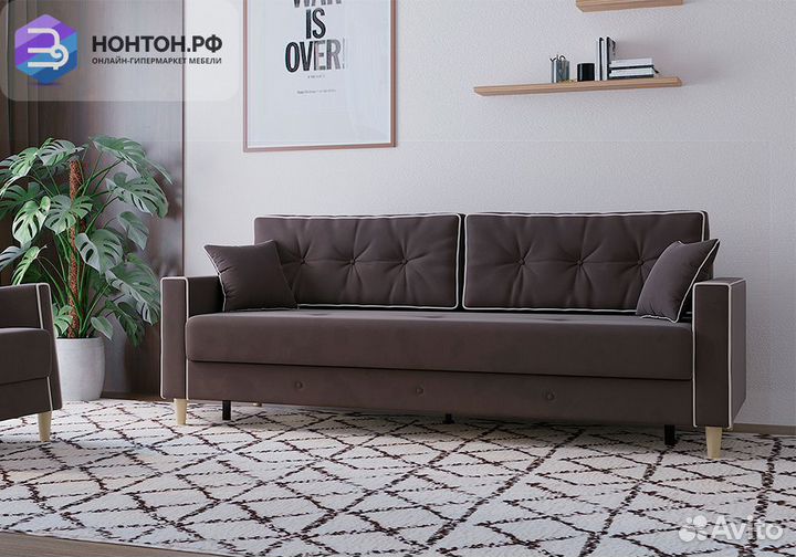 Диван тик-так Айрин коричневый