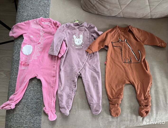 Большой пакет вещей на девочку 68-74