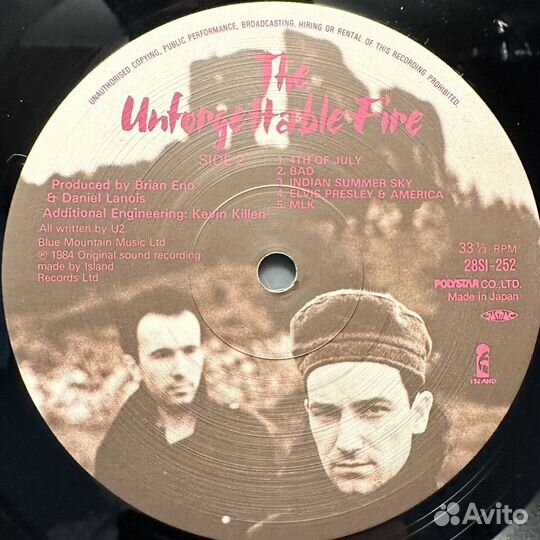 U2 – The Unforgettable Fire (Япония 1984г.)