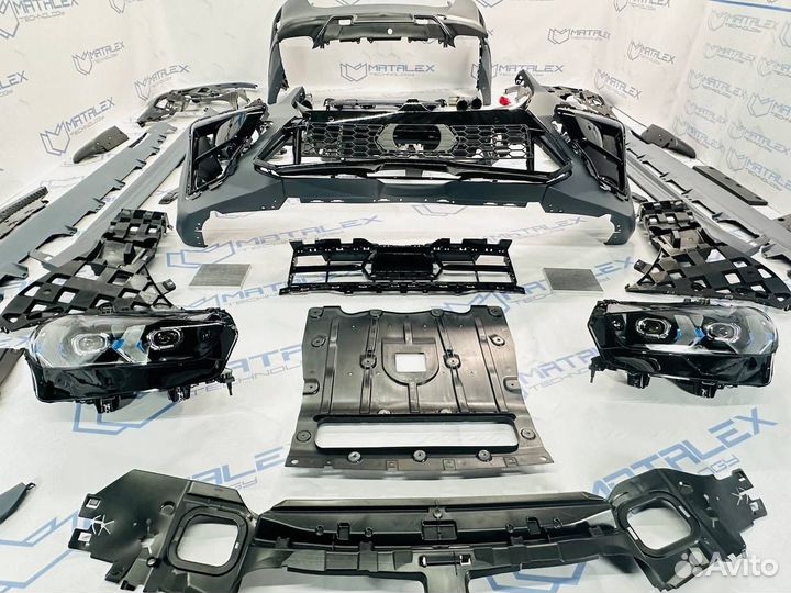 Обвес на BMW F96 рестайлинг + фары
