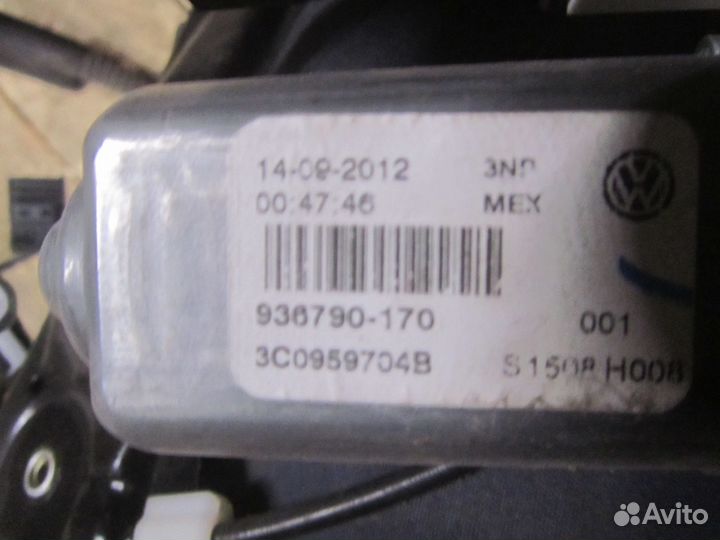 Моторчик стеклоподъемника VW Jetta 2011 3C0959704B