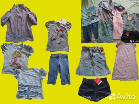 Пакеты новых и б/у вещей 122 размера на любой вкус
