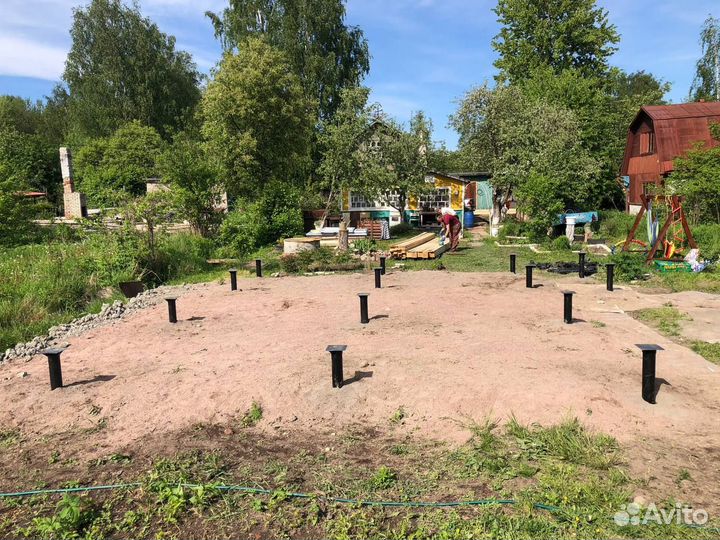 Свайно-винтовой фундамент