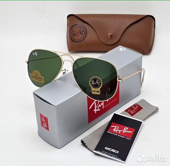 Солнцезащитные очки Ray Ban стекло premium