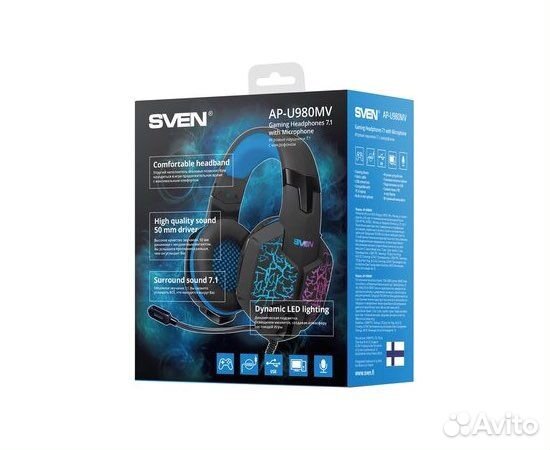 Наушники игровые Sven AP-U980MV