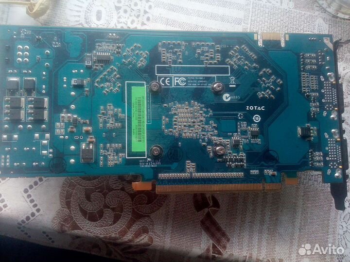 Видеокарта zotac GF 9600GT DDR3 1 GB на запчасти