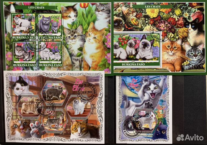 Почтовые марки Кошки ч.2