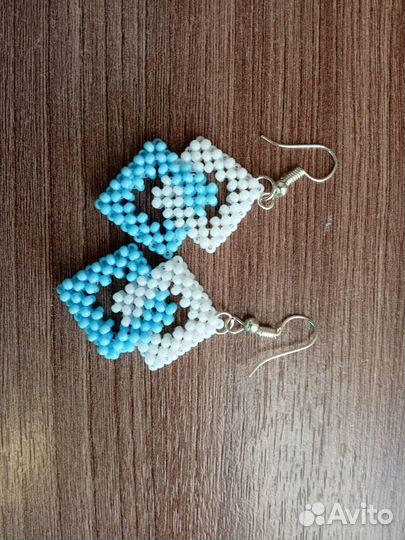 Серьги из бисера