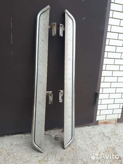 Защита порогов Hyundai Santa fe 2019