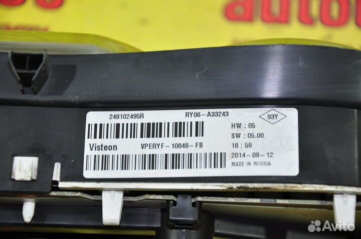 Панель приборов Renault Logan 2