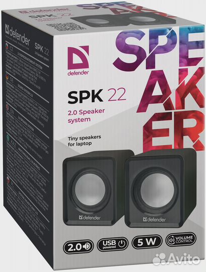 Акустическая 2.0 система Defender SPK 22