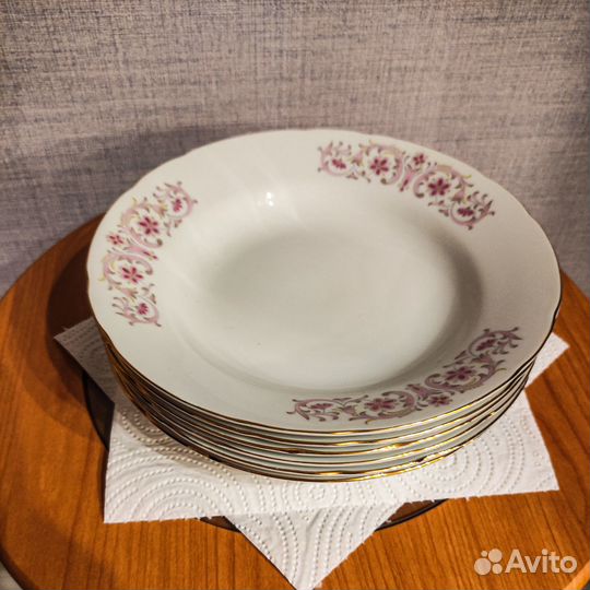 Тарелки суповые 6 штук Япония