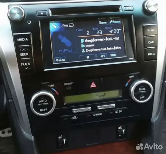Магнитола на Camry 50 с климат контролем
