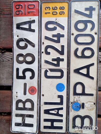Номерной знак для коллекции. 500р за шт