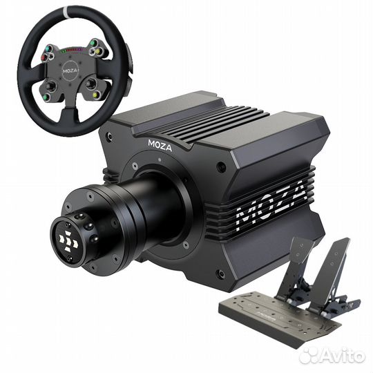 Moza racing база R9 V2 + руль CS V2 + педали SR-P