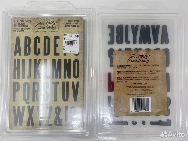 Штампы для скрапбукинга Tim Holtz сет 1