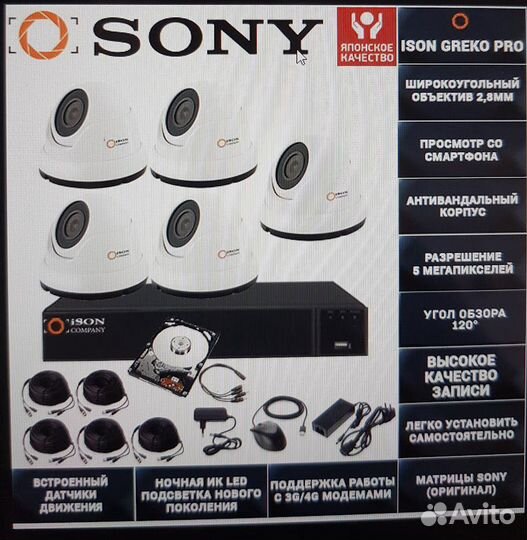 Видеонаблюдение 5 Мп