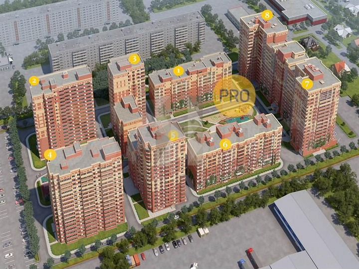 Квартира-студия, 40,5 м², 12/17 эт.