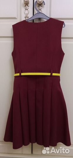 Школьный сарафан бордовый