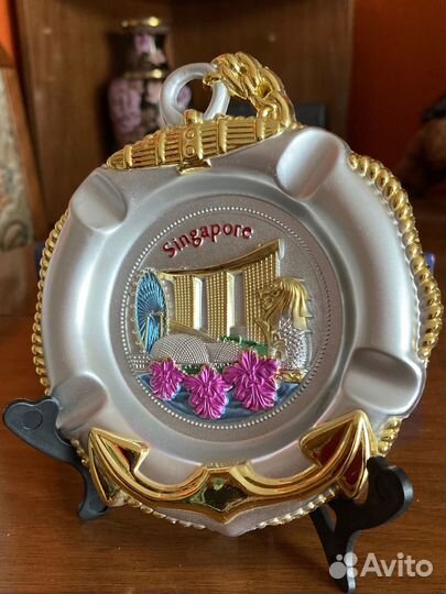 Пепельница (тарелочка, ключница) новая «Singapore»
