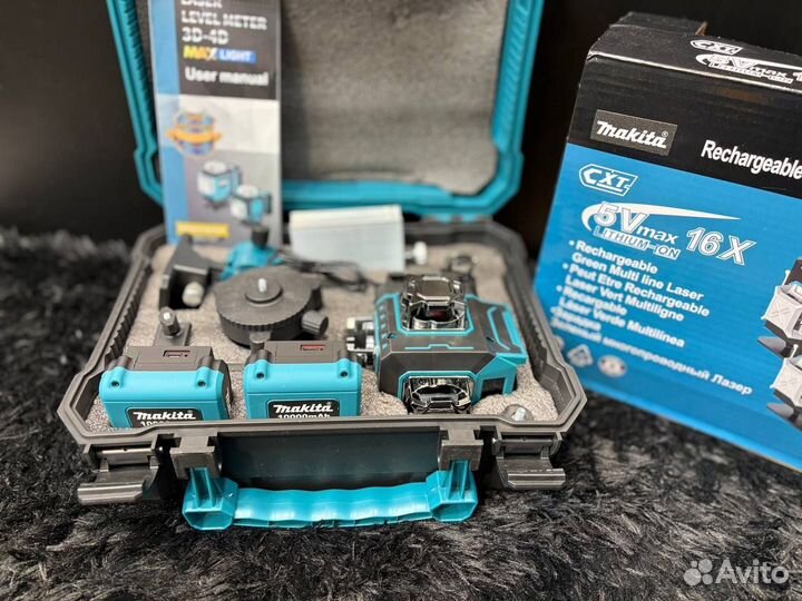 Лазерный уровень 4D нивелир makita