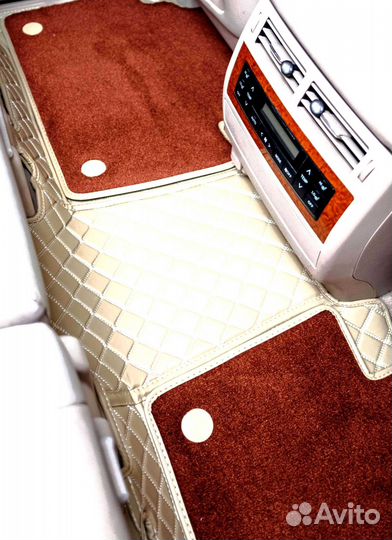 Автоковрики на Toyota Land Cruiser 200 7 мест 2015г