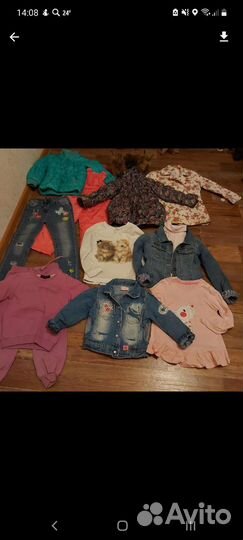 Большой пакет одежды для девочки от 104 др 116