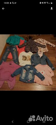 Большой пакет одежды для девочки от 104 др 116