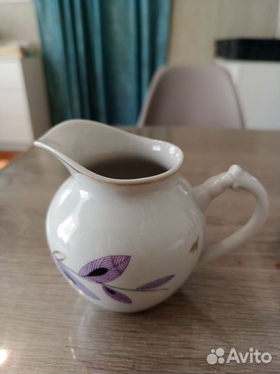 Сливочник фарфоровый СССР