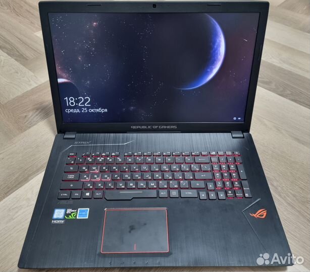 Ноутбук игровой asus ROG GL753VD-GC041T