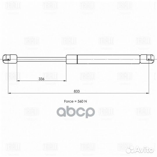 Амортизатор (упор) для а/м Renault Kangoo II (0