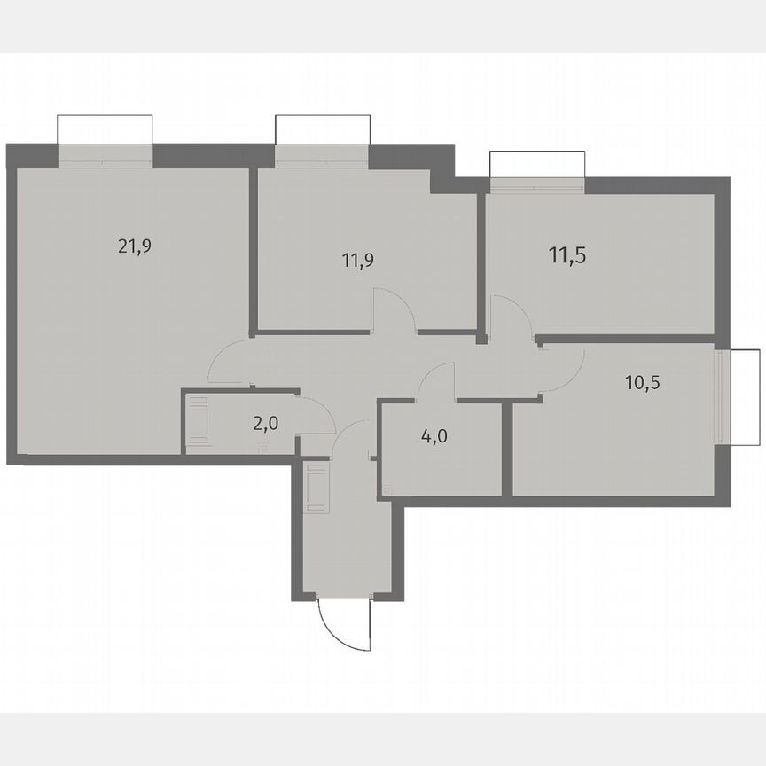 3-к. квартира, 72,9 м², 11/13 эт.